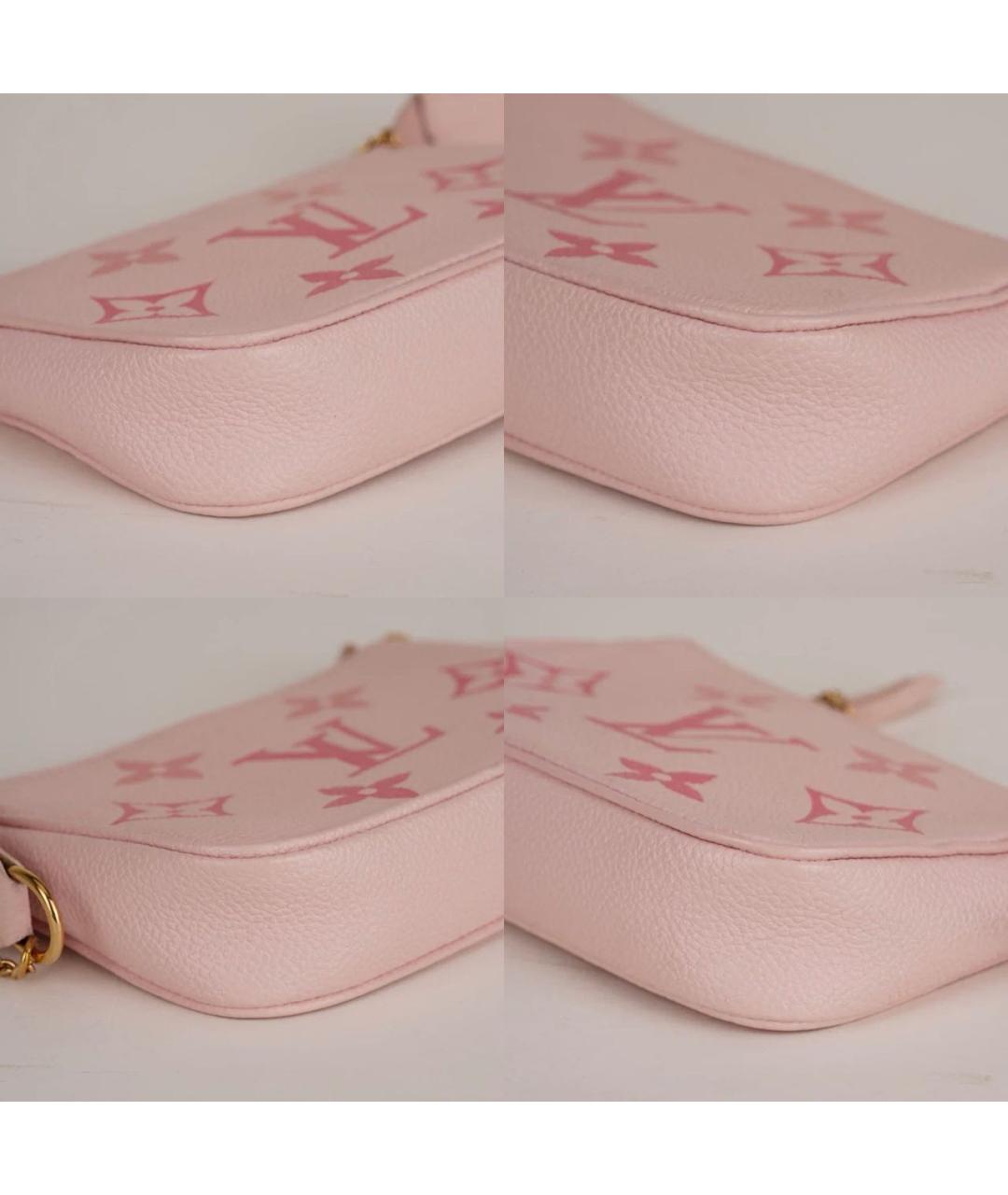 LOUIS VUITTON Розовая кожаная сумка через плечо, фото 8