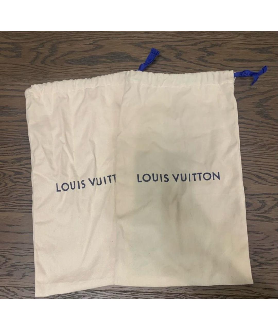 LOUIS VUITTON Хаки текстильные кроссовки, фото 5