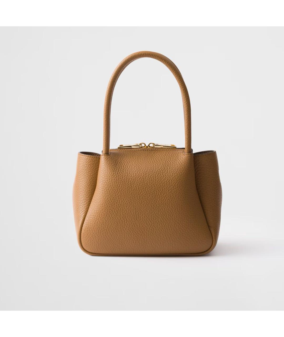 PRADA Коричневая кожаная сумка через плечо, фото 3