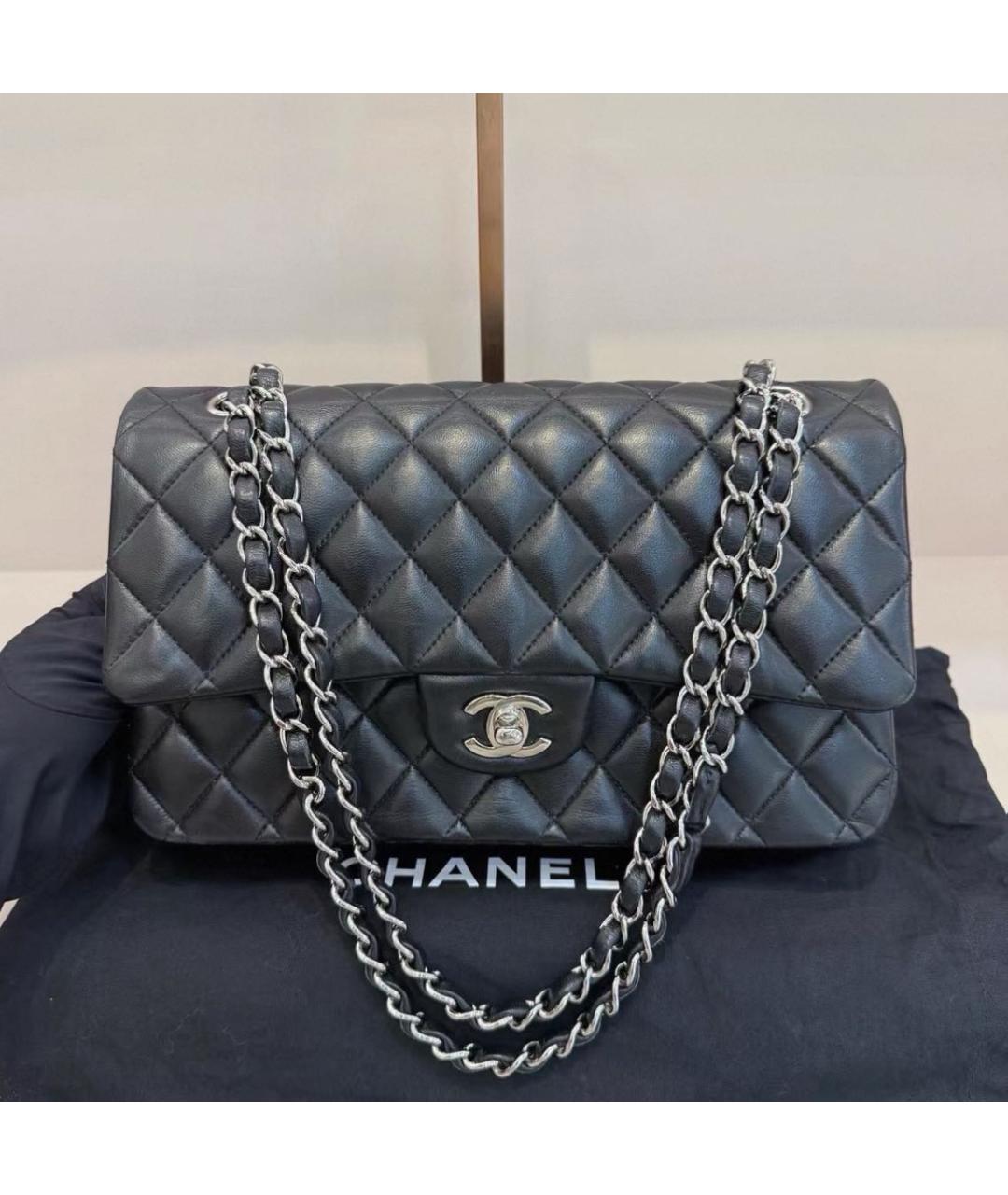 CHANEL Черная кожаная сумка через плечо, фото 2