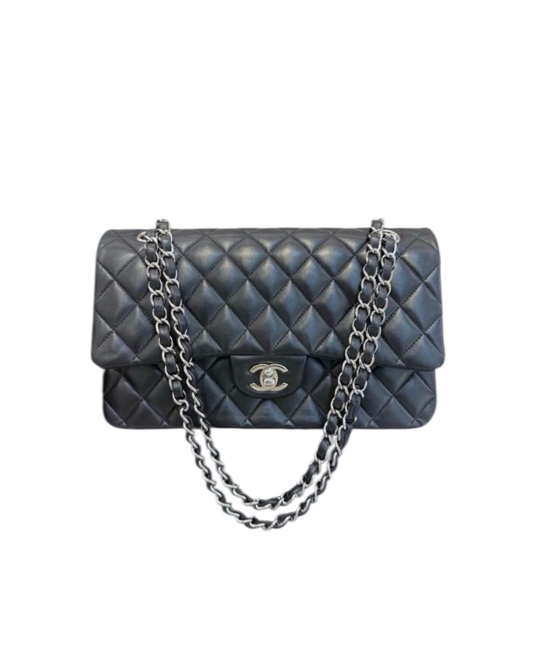 CHANEL Черная кожаная сумка через плечо, фото 9