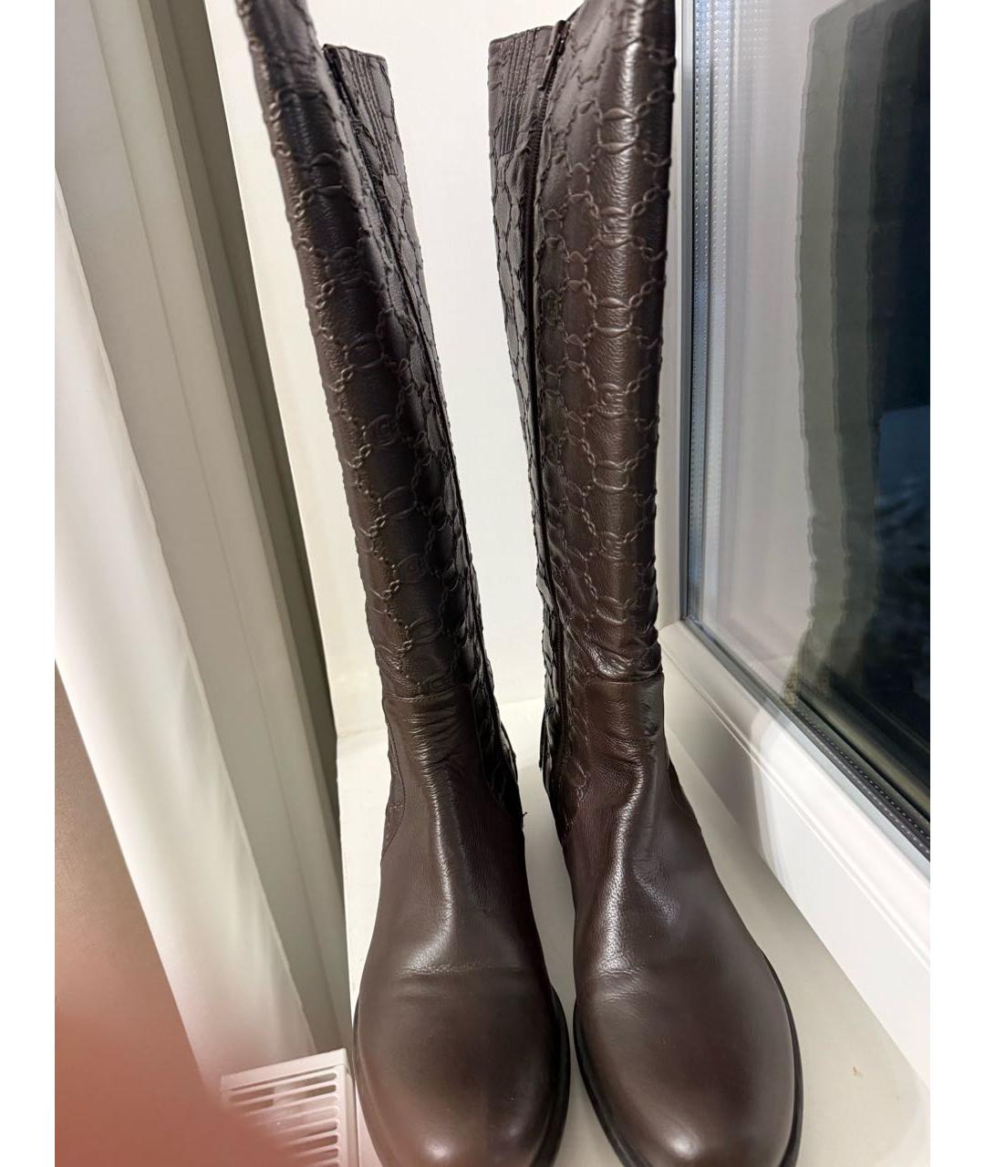 ICEBERG Коричневые кожаные сапоги, фото 2