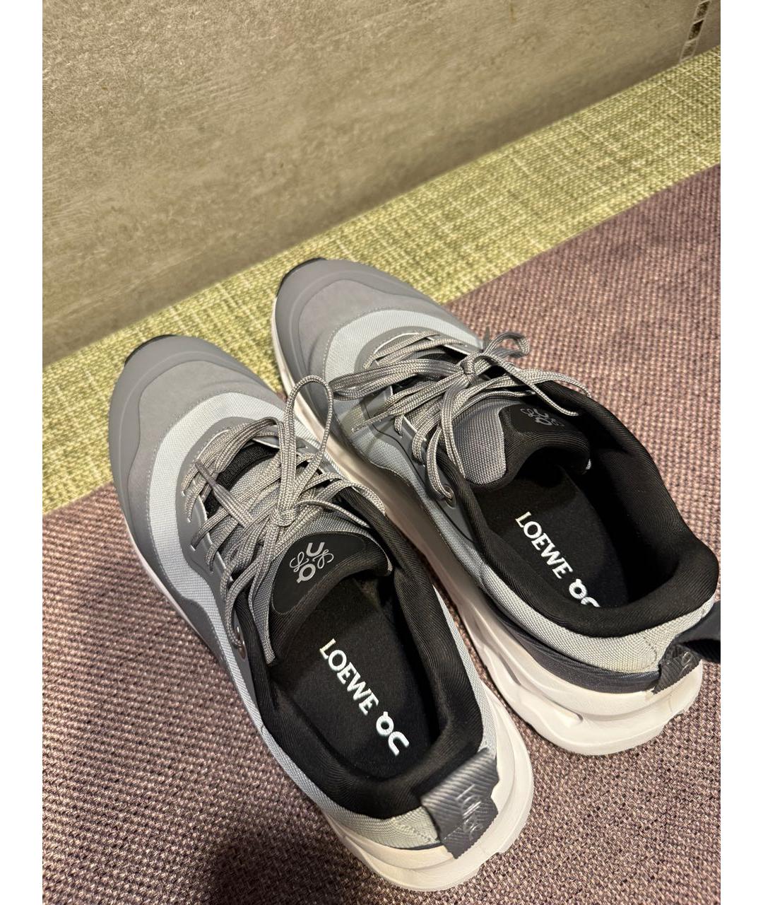 LOEWE Серые низкие кроссовки / кеды, фото 3
