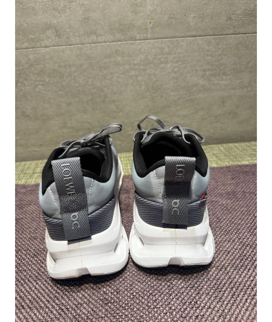 LOEWE Серые низкие кроссовки / кеды, фото 4