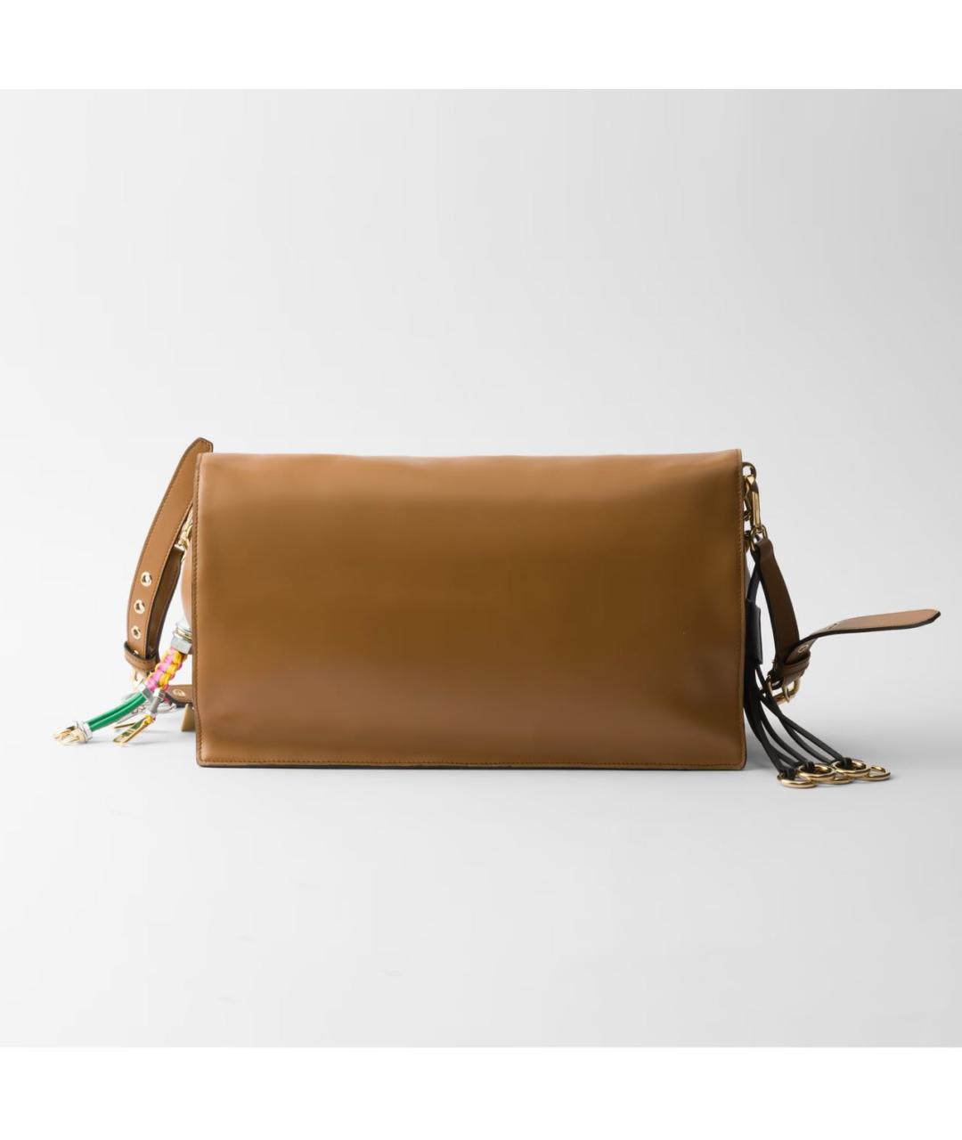 PRADA Коричневая кожаная сумка через плечо, фото 3