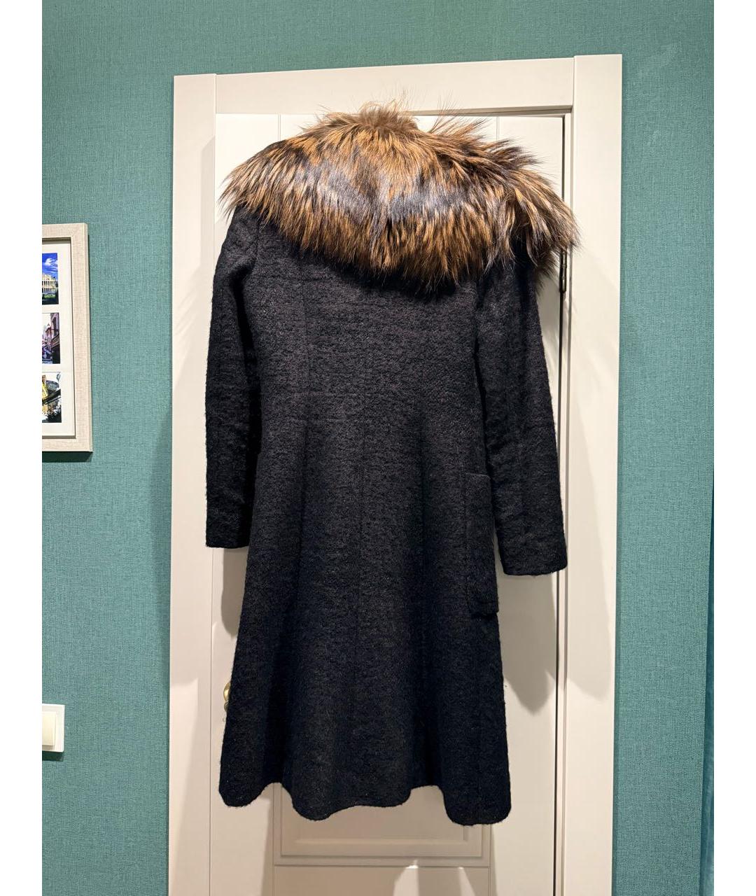 BLUMARINE Коричневое шерстяное пальто, фото 2