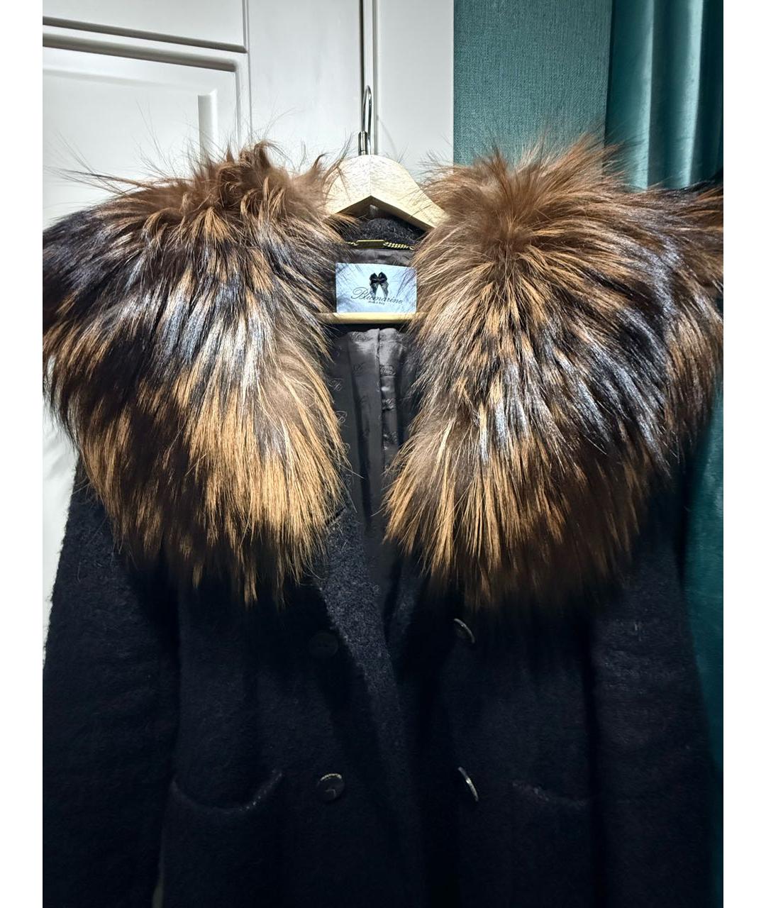 BLUMARINE Коричневое шерстяное пальто, фото 3