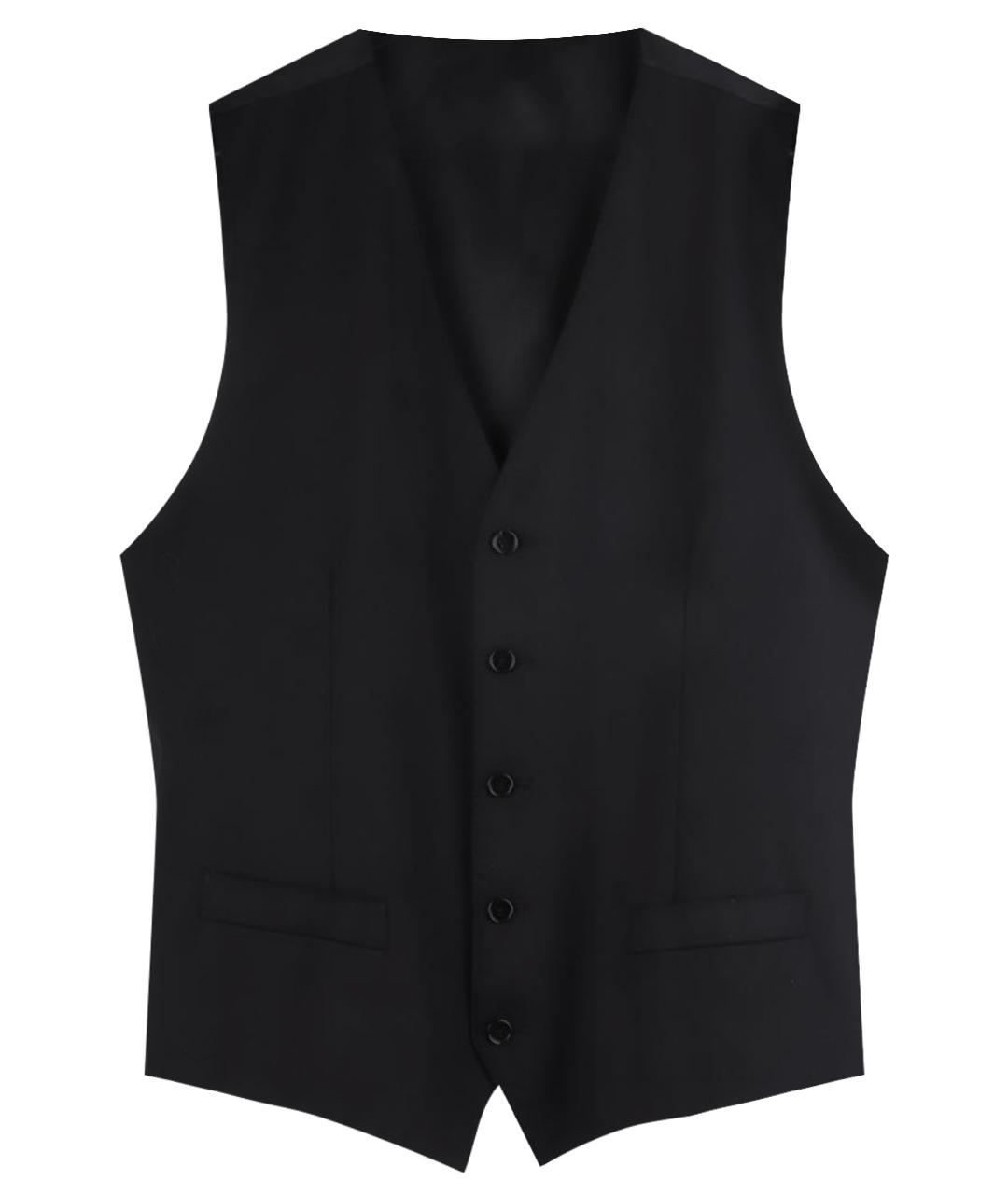 DOLCE&GABBANA Черный шерстяной жилет, фото 1