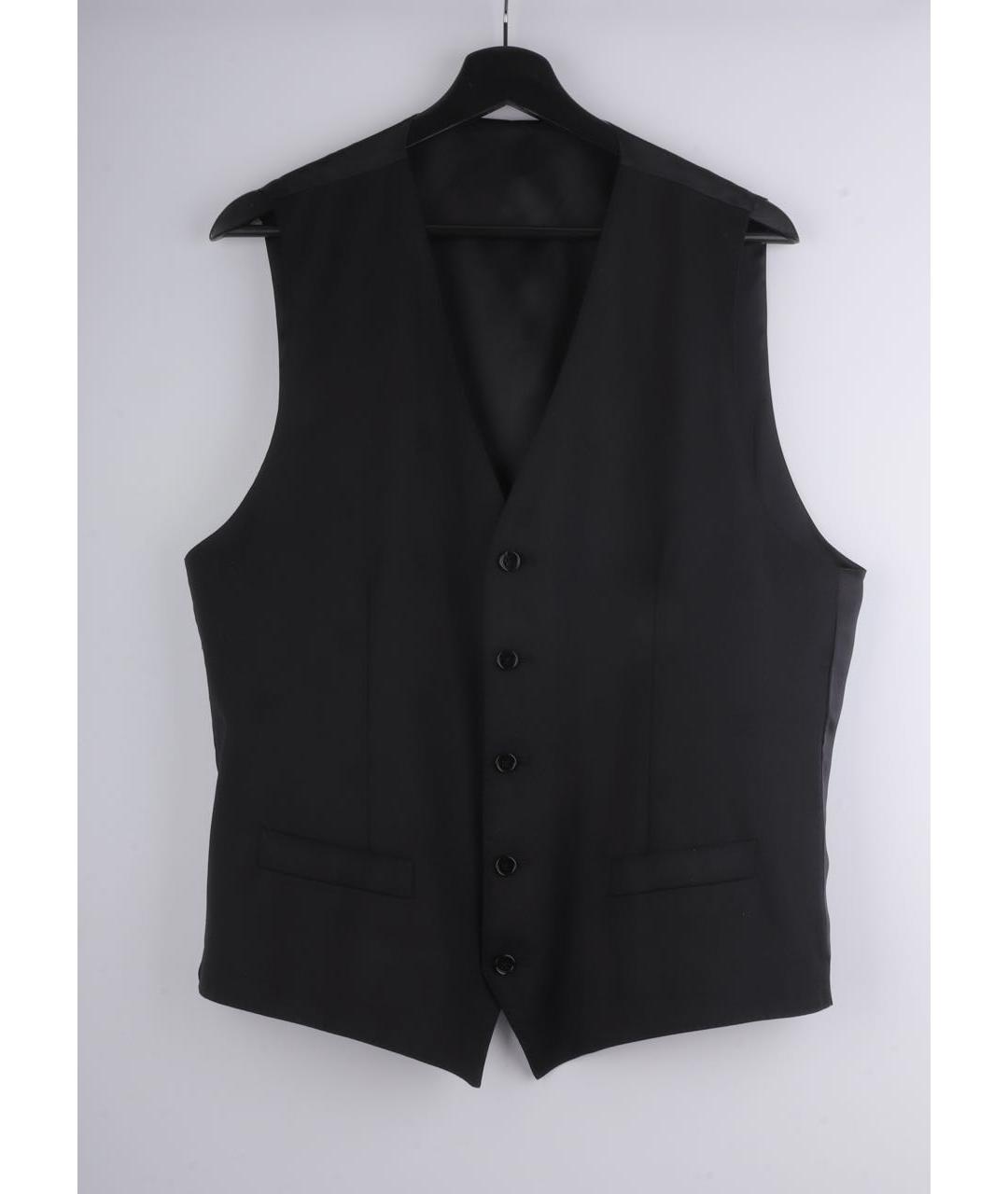 DOLCE&GABBANA Черный шерстяной жилет, фото 6