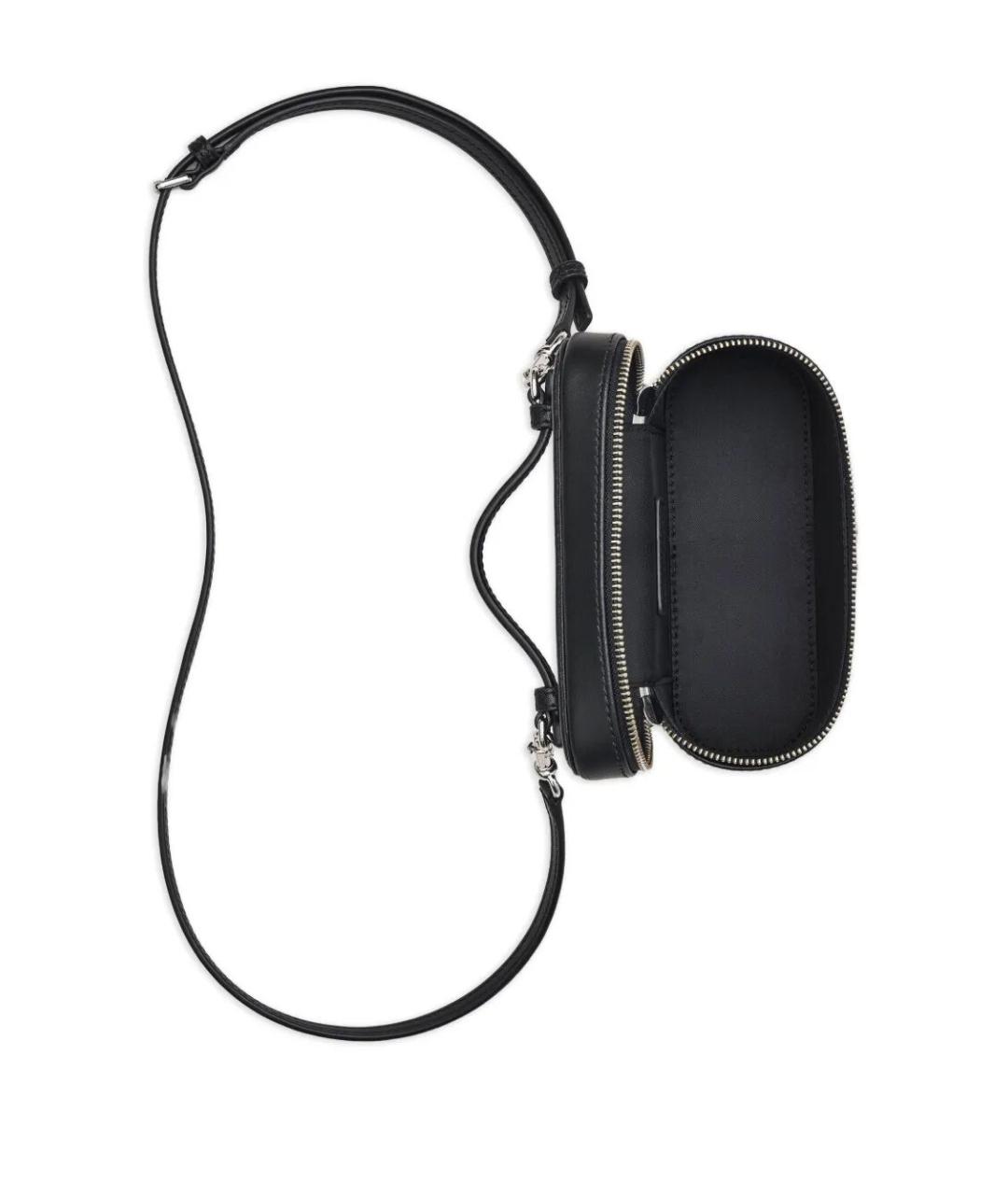 MARC JACOBS Черная кожаная сумка через плечо, фото 5