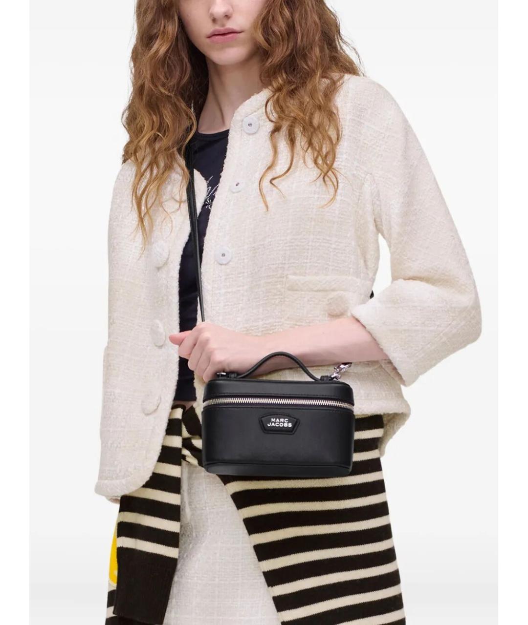 MARC JACOBS Черная кожаная сумка через плечо, фото 2