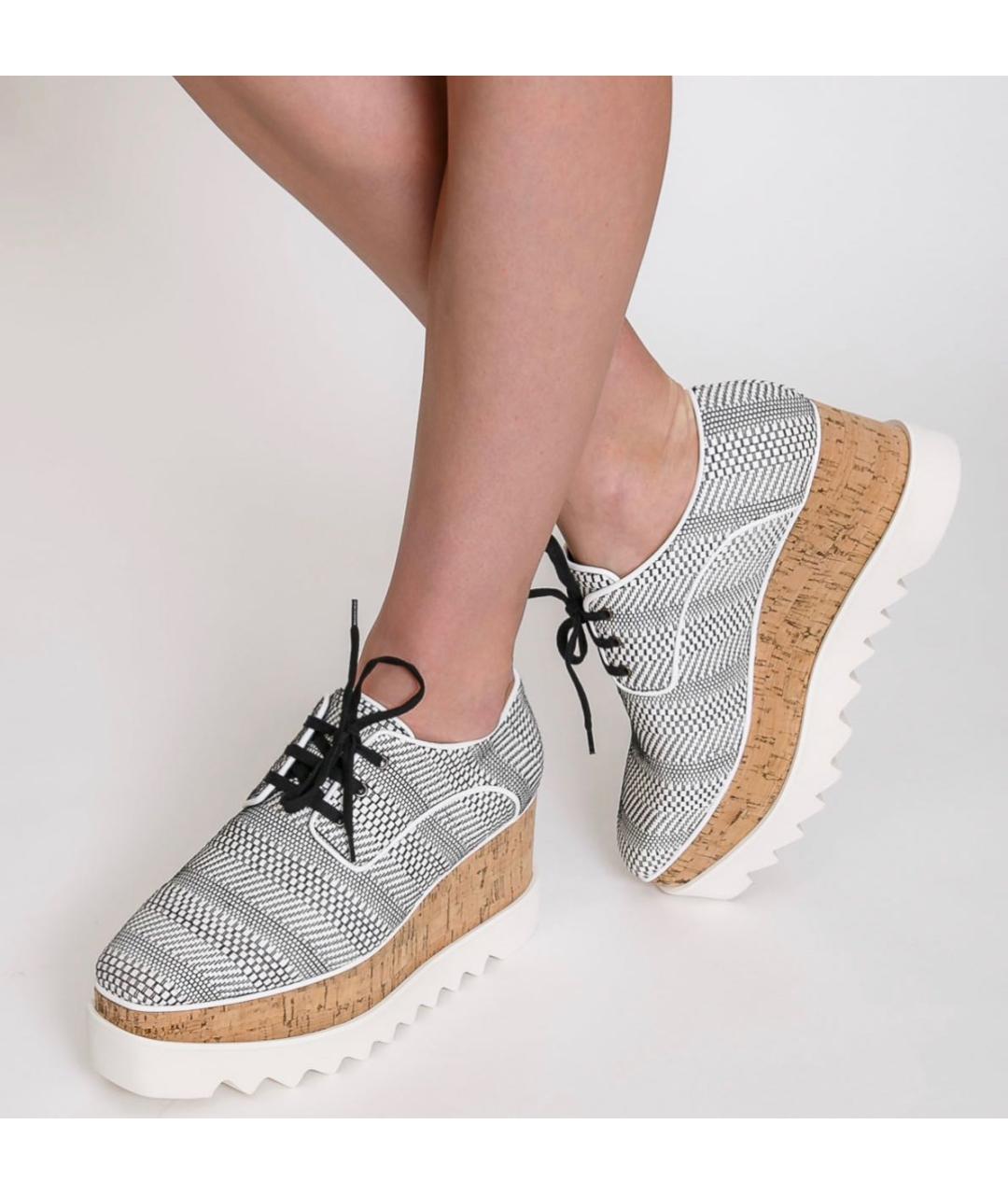 STELLA MCCARTNEY Серые брогги и оксфорды из искусственной кожи, фото 3