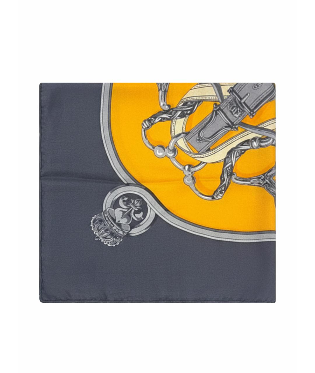 HERMES Мульти кашемировый платок, фото 1