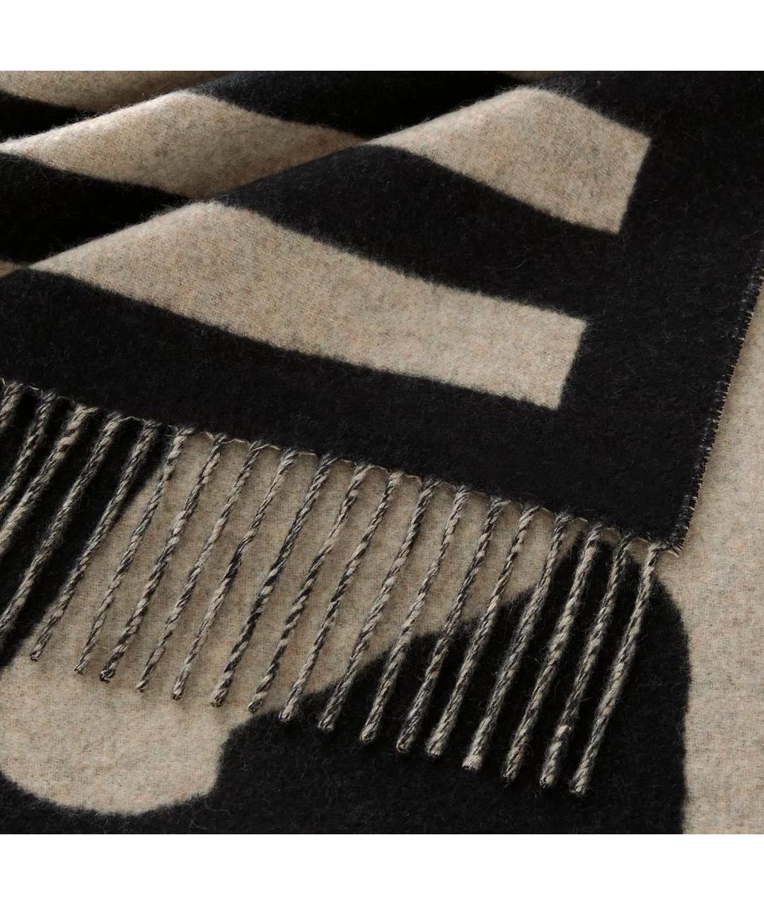 HERMES Бежевый кашемировый шарф, фото 2