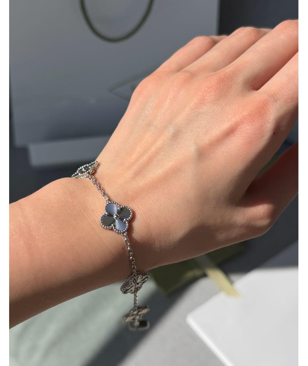 VAN CLEEF & ARPELS Серебрянный браслет из белого золота, фото 5