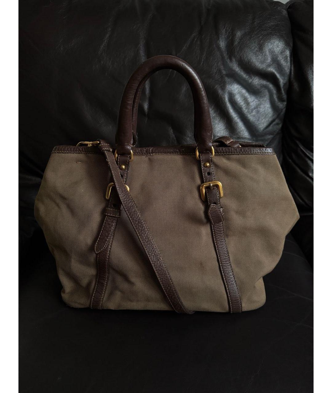 PRADA Коричневая сумка через плечо, фото 4