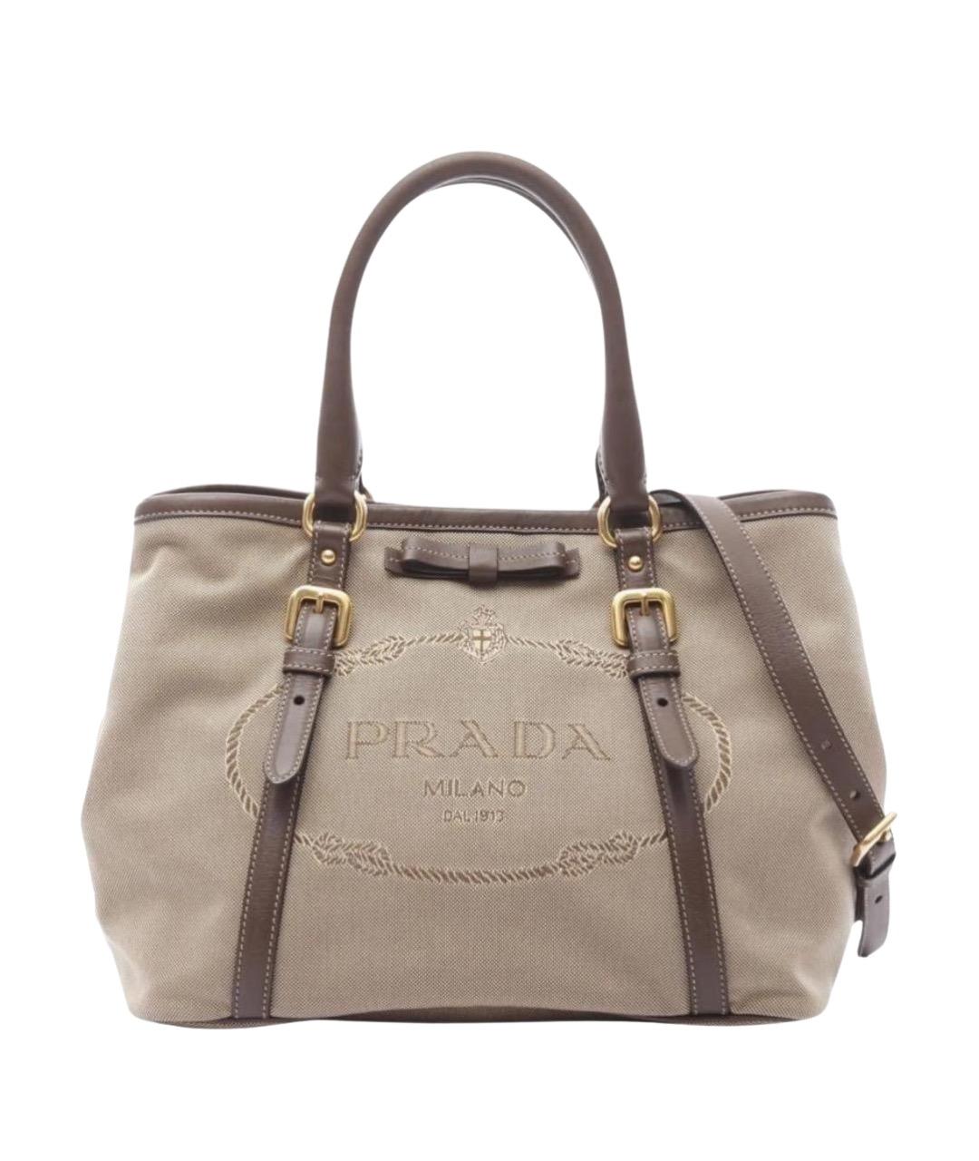 PRADA Бежевая сумка тоут, фото 1