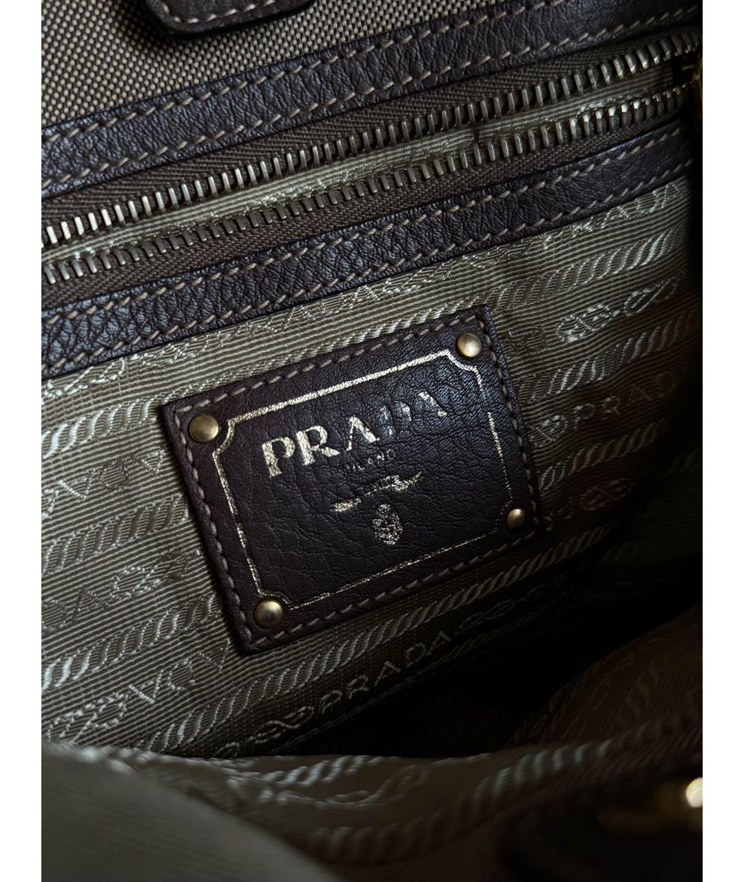 PRADA Коричневая сумка через плечо, фото 7