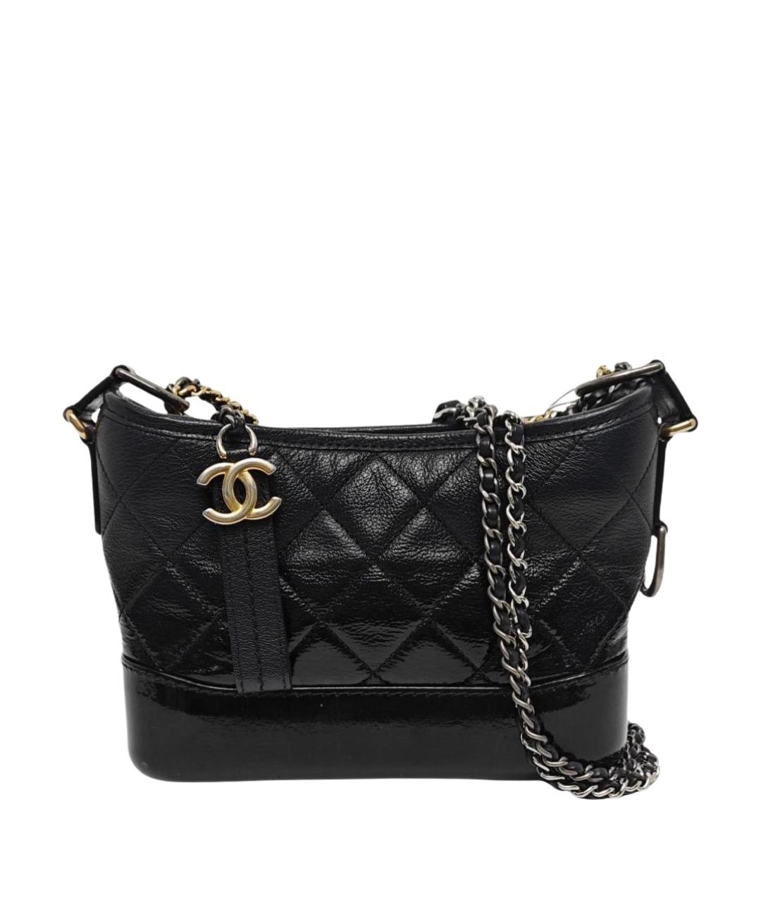 CHANEL Черная кожаная сумка через плечо, фото 1