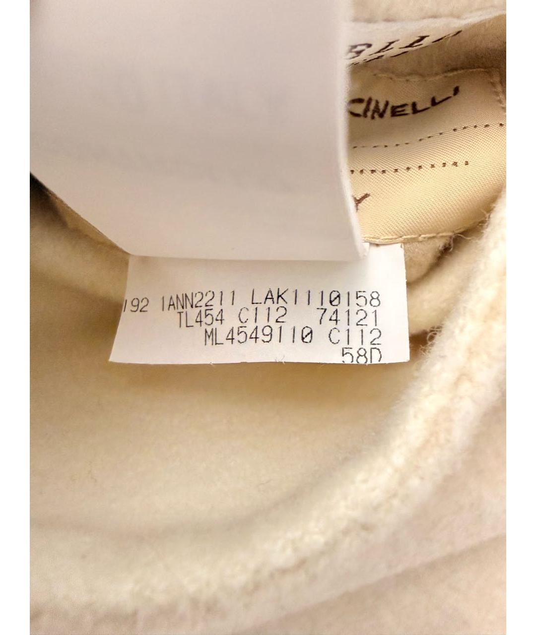 BRUNELLO CUCINELLI Бежевое кашемировое пальто, фото 6