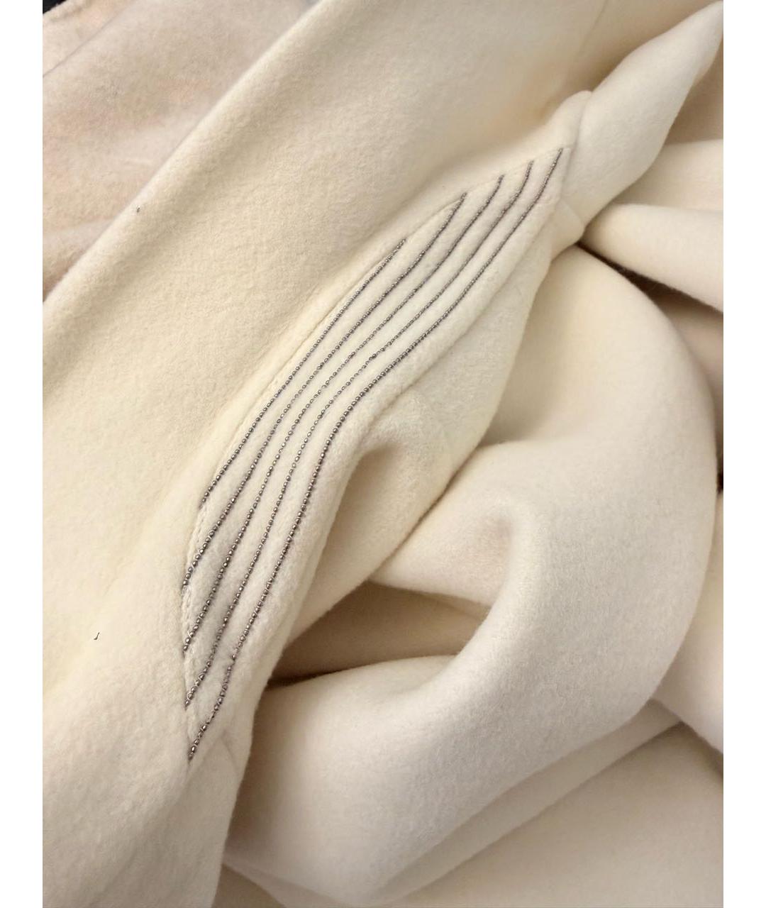 BRUNELLO CUCINELLI Бежевое кашемировое пальто, фото 8