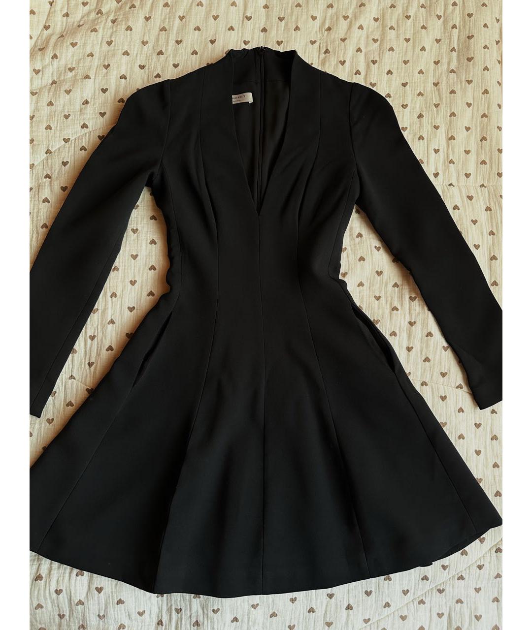 PHILOSOPHY DI LORENZO SERAFINI Черное вискозное вечернее платье, фото 8