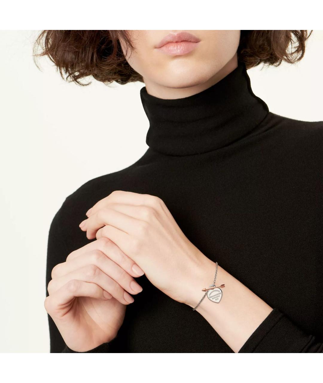 TIFFANY&CO Серебрянный серебряный браслет, фото 2