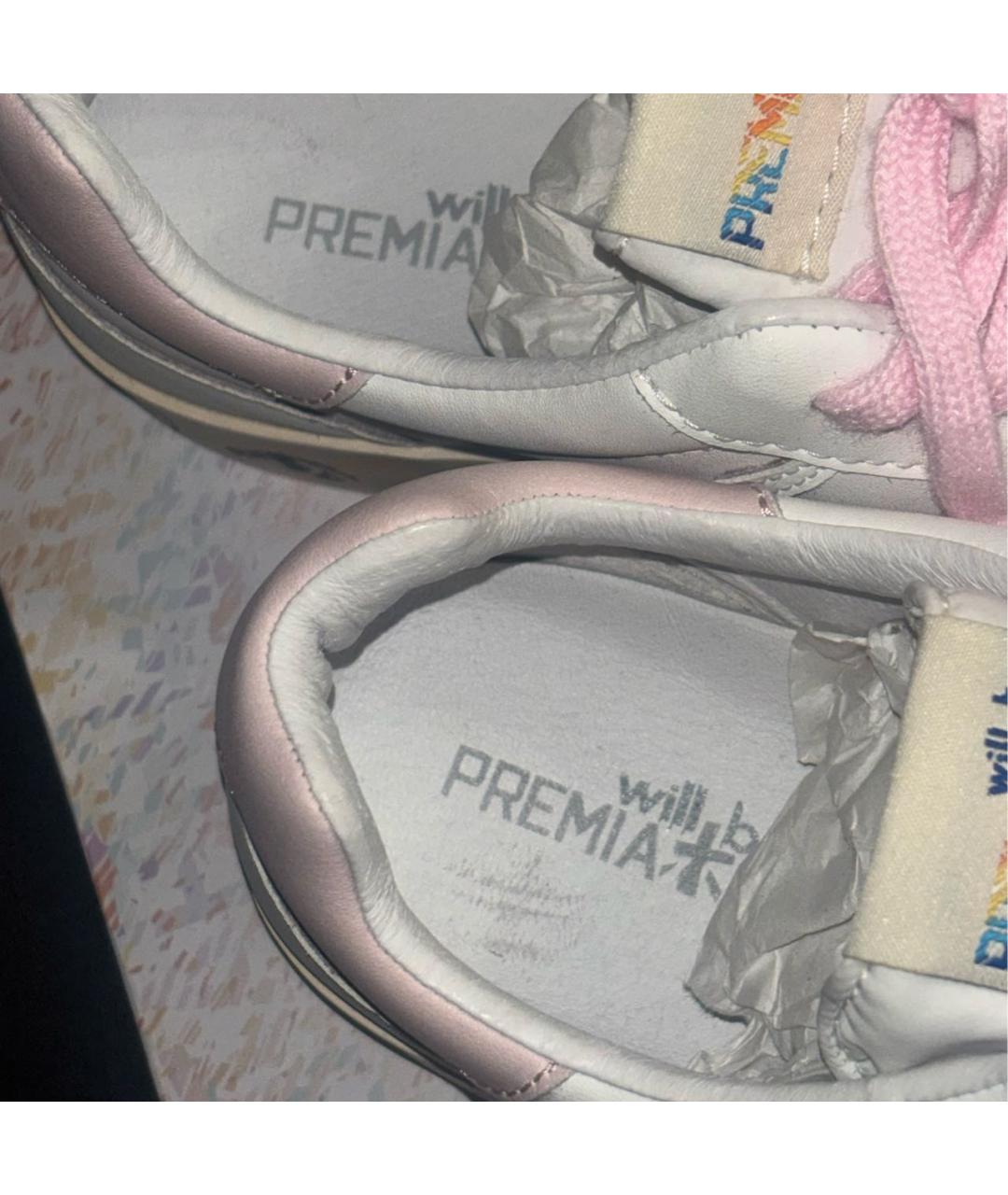 PREMIATA Белые кожаные кеды, фото 7