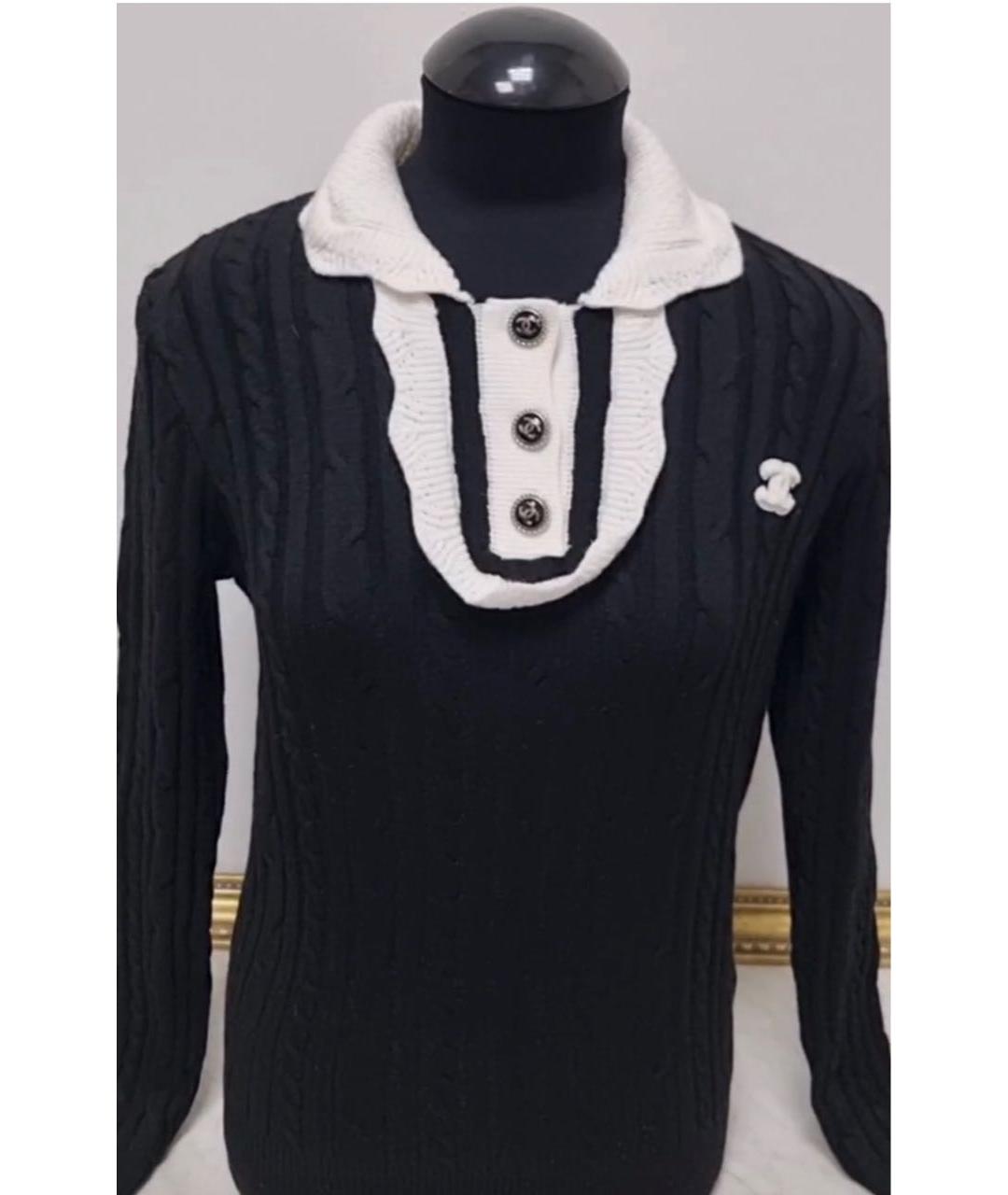 CHANEL Черный джемпер / свитер, фото 4