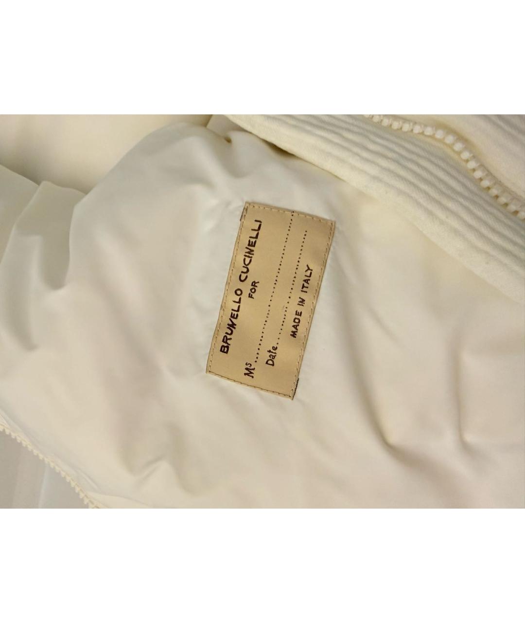 BRUNELLO CUCINELLI Белый велюровый жилет, фото 5