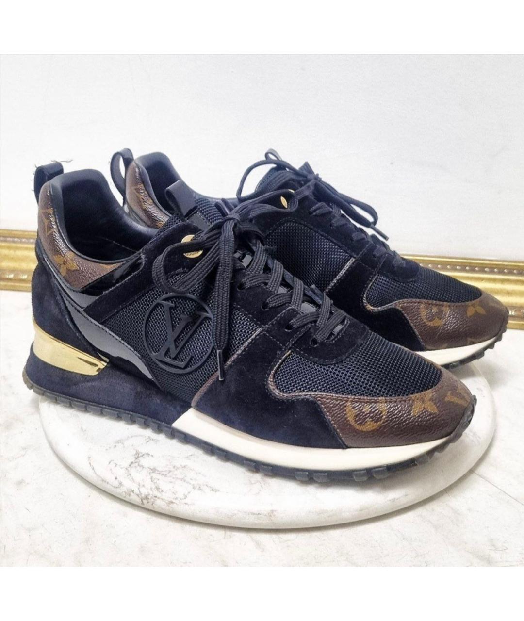 LOUIS VUITTON Черные текстильные кроссовки, фото 5