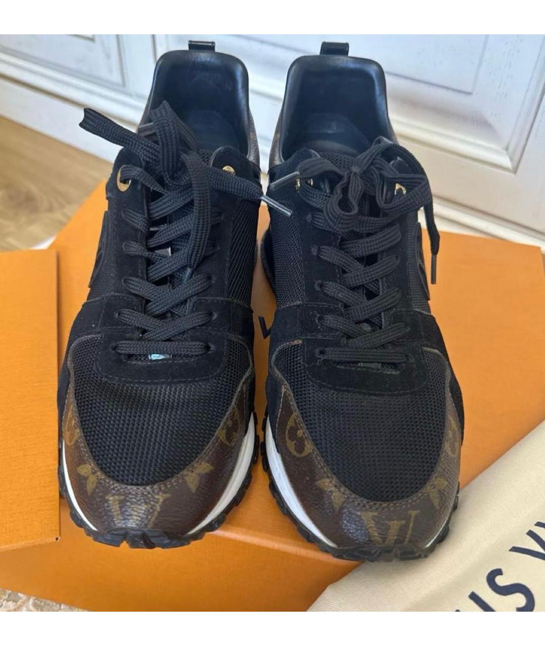 LOUIS VUITTON Черные текстильные кроссовки, фото 2