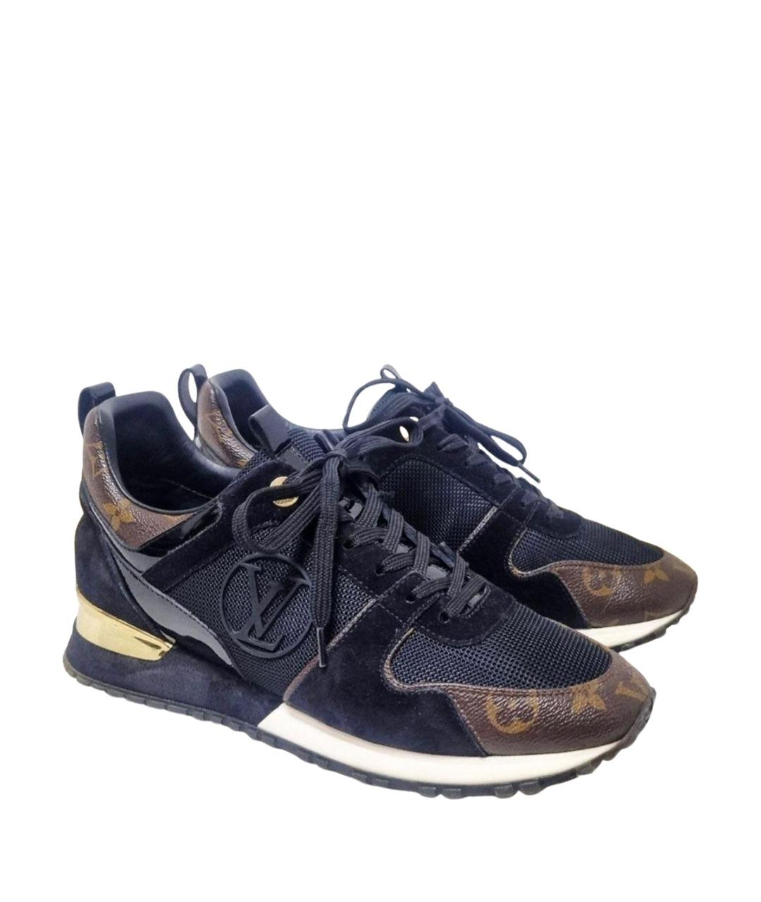 LOUIS VUITTON Черные текстильные кроссовки, фото 1