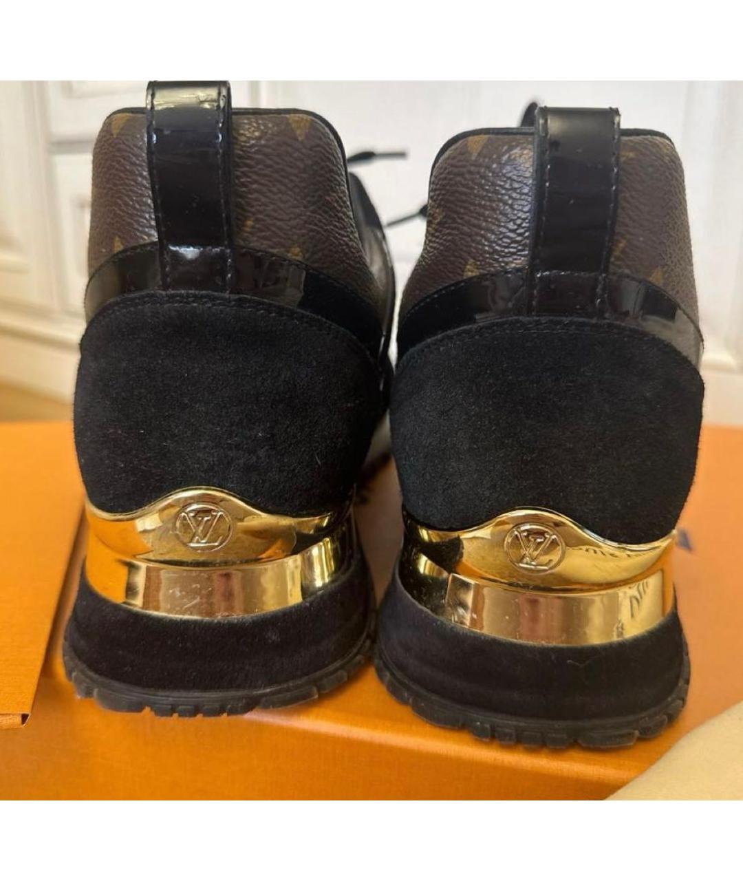 LOUIS VUITTON Черные текстильные кроссовки, фото 3