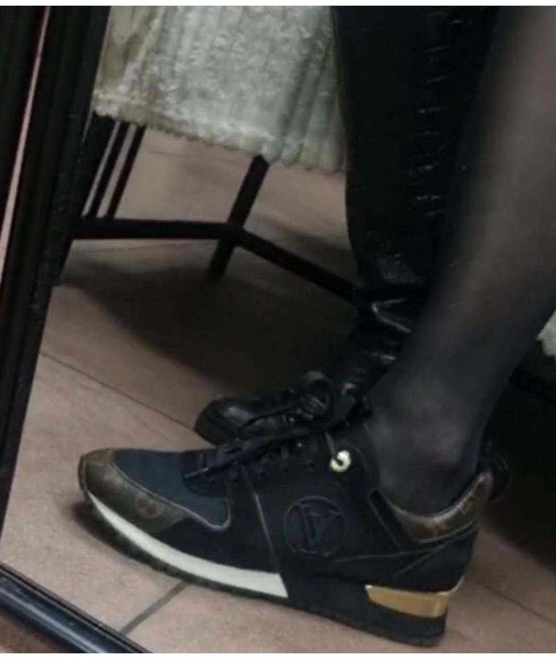 LOUIS VUITTON Черные текстильные кроссовки, фото 4