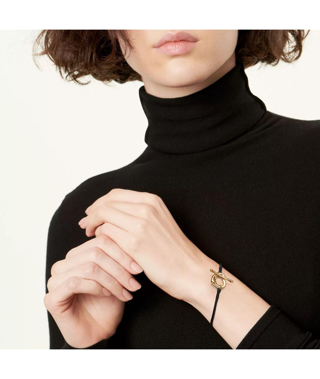 TIFFANY&CO Черный браслет из желтого золота, фото 2