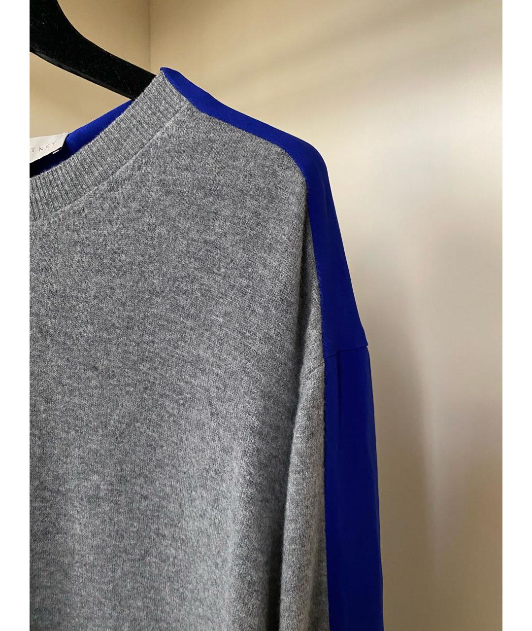 STELLA MCCARTNEY Серое шерстяное повседневное платье, фото 3