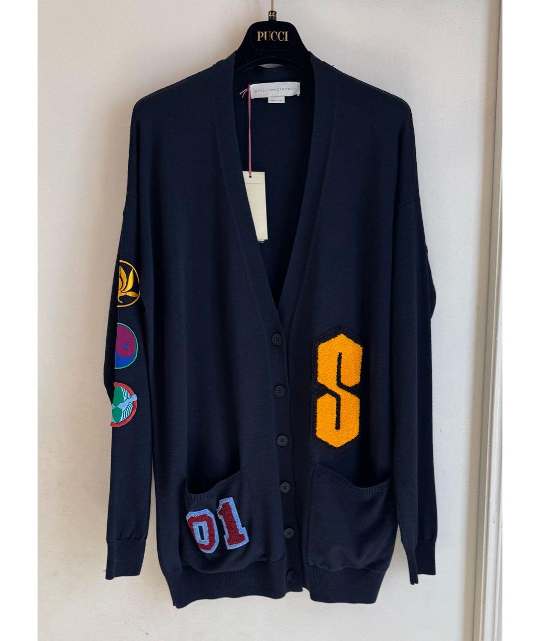 STELLA MCCARTNEY Темно-синий шерстяной кардиган, фото 6