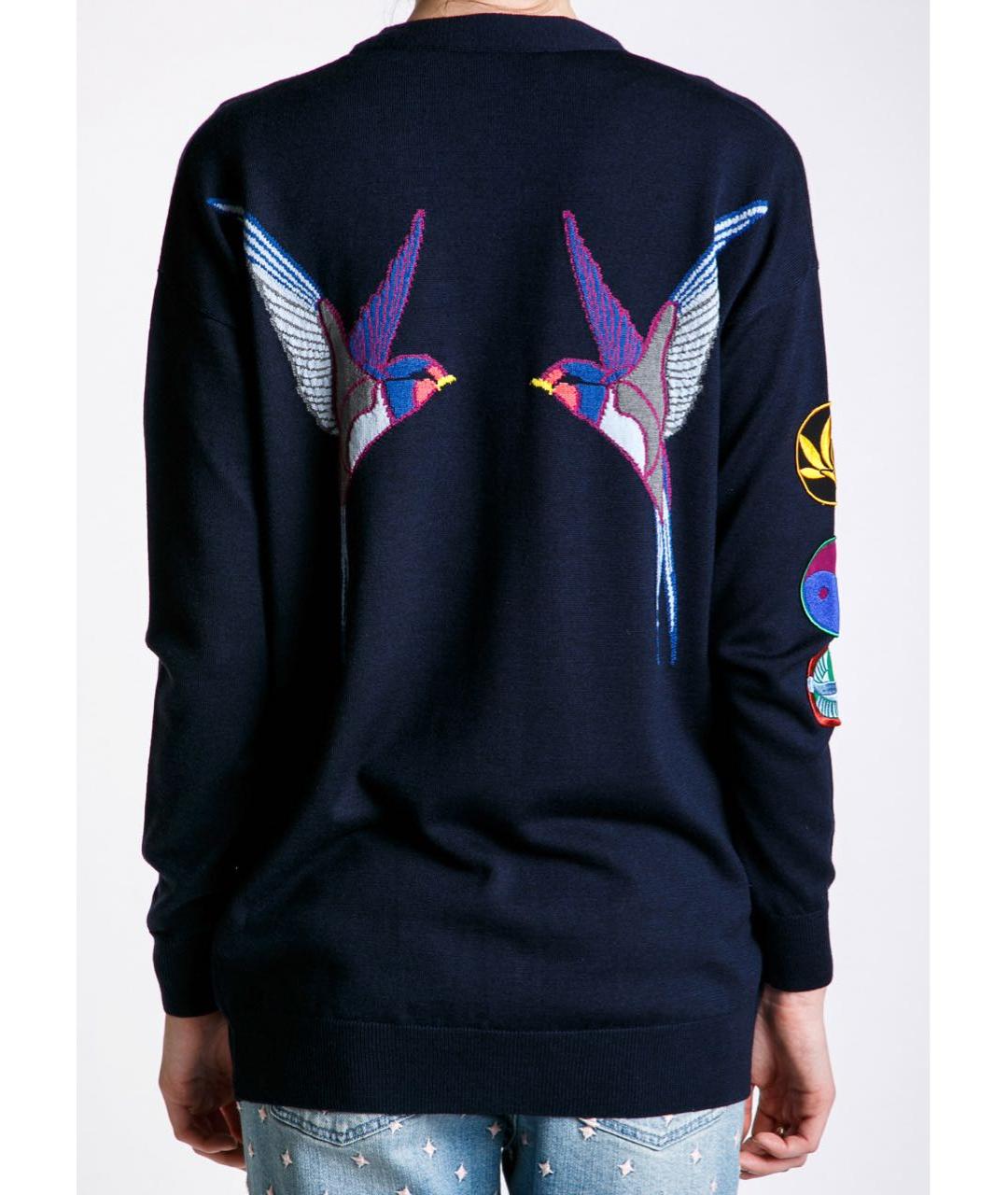 STELLA MCCARTNEY Темно-синий шерстяной кардиган, фото 5