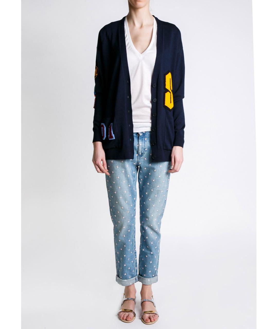 STELLA MCCARTNEY Темно-синий шерстяной кардиган, фото 3