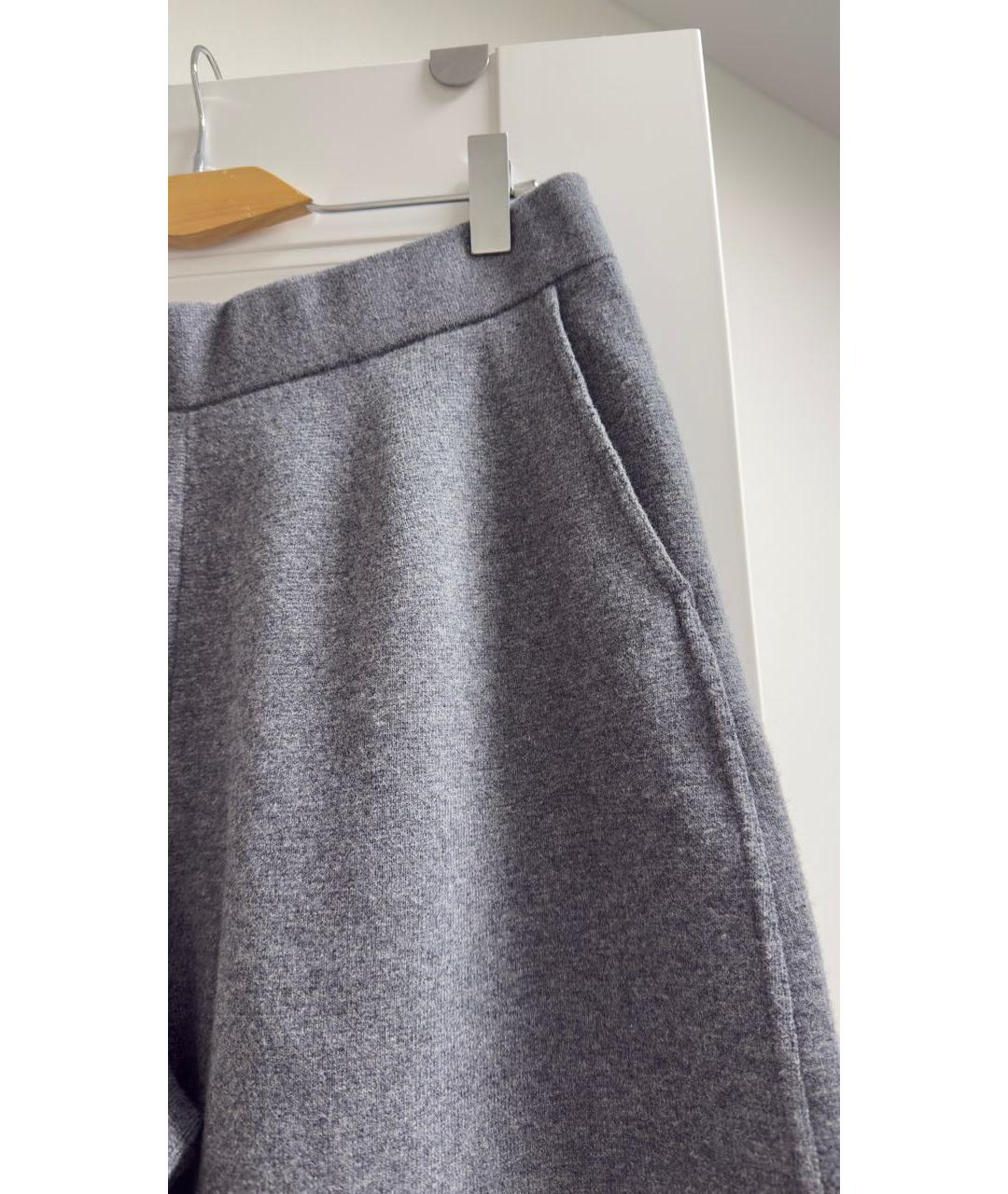 COS Серые шерстяные брюки широкие, фото 3