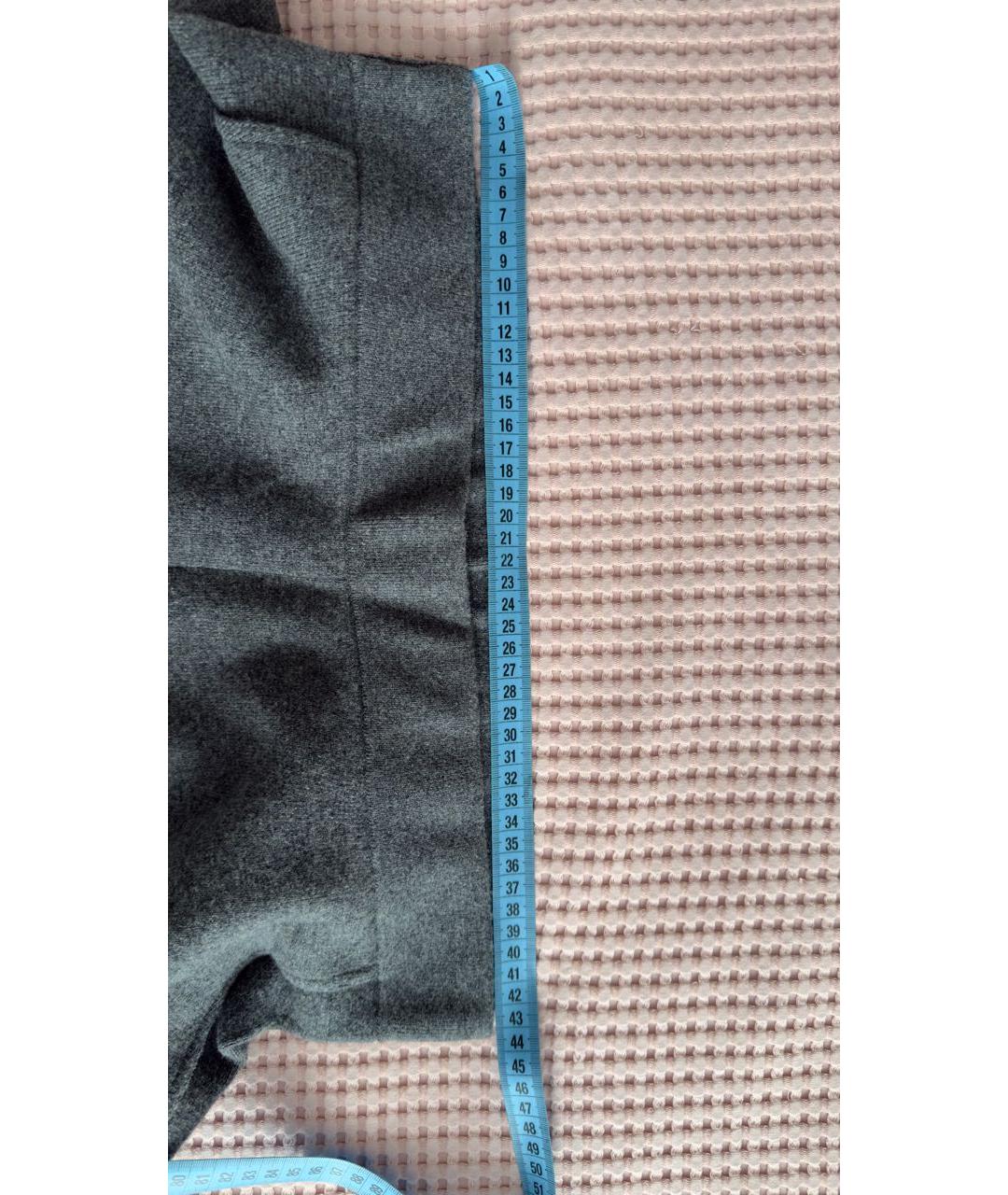 COS Серые шерстяные брюки широкие, фото 7