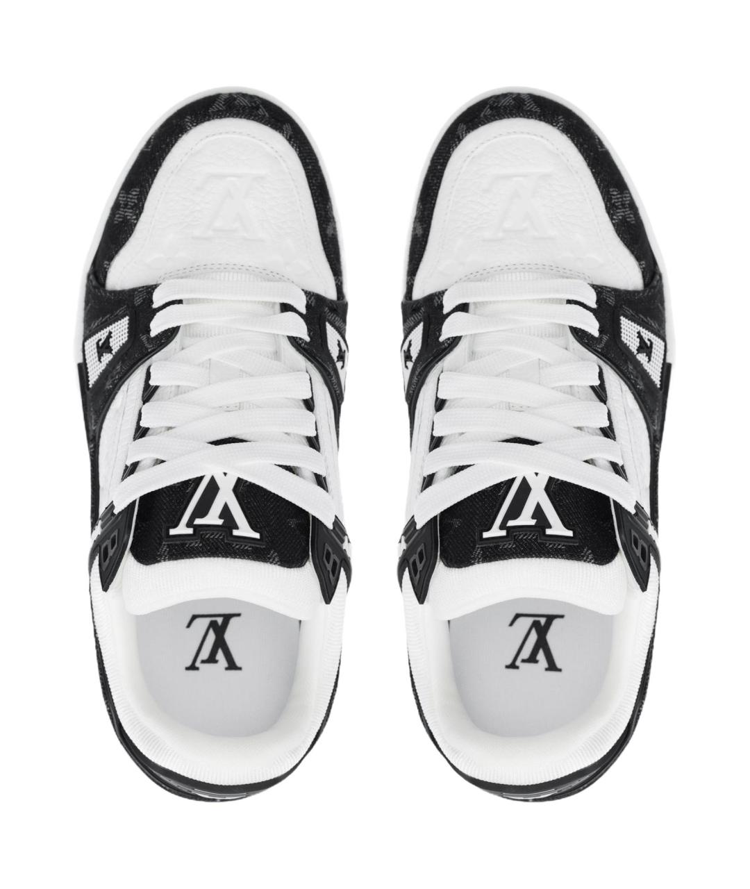 LOUIS VUITTON Белые кожаные кроссовки, фото 3