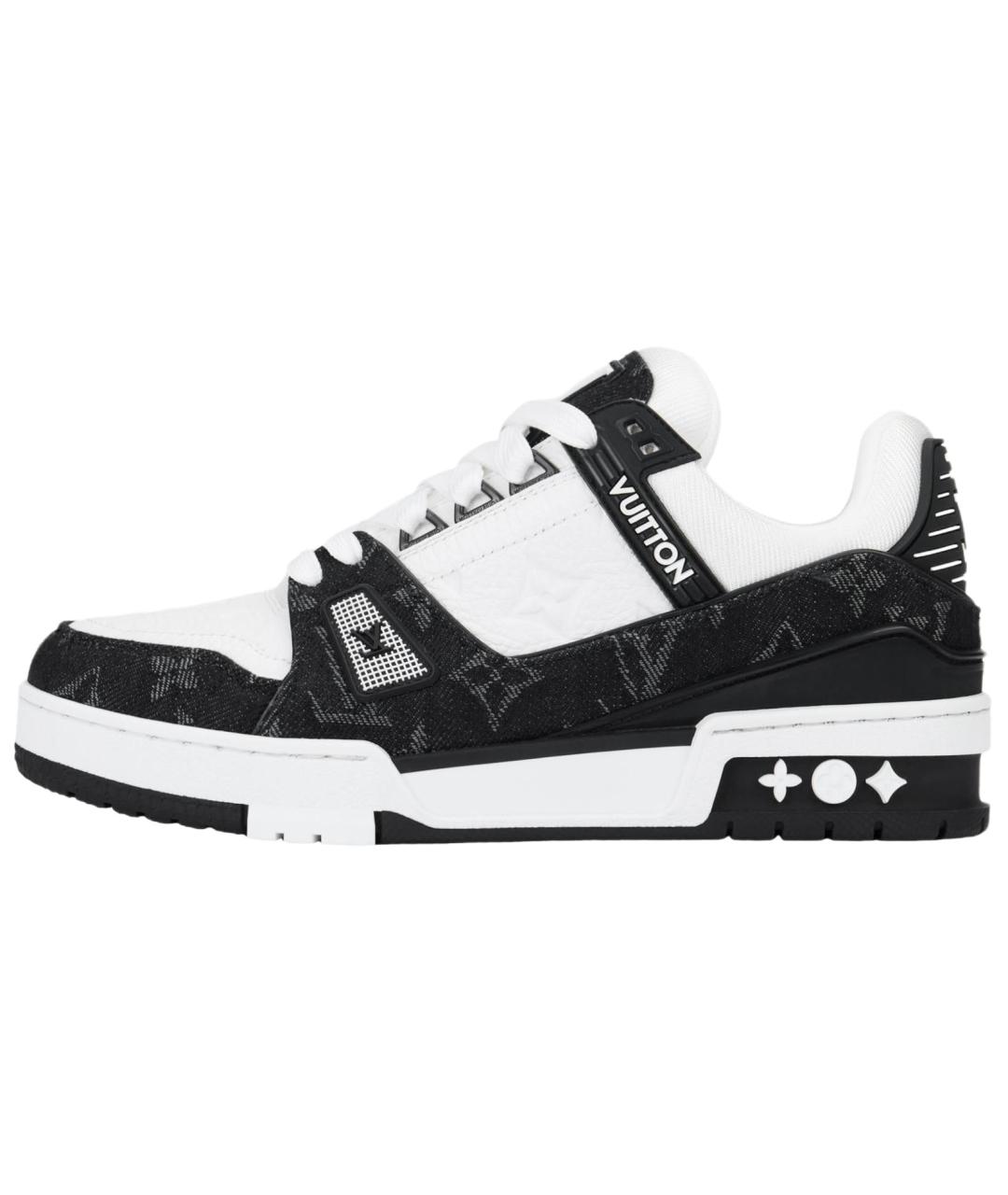 LOUIS VUITTON Белые кожаные кроссовки, фото 2