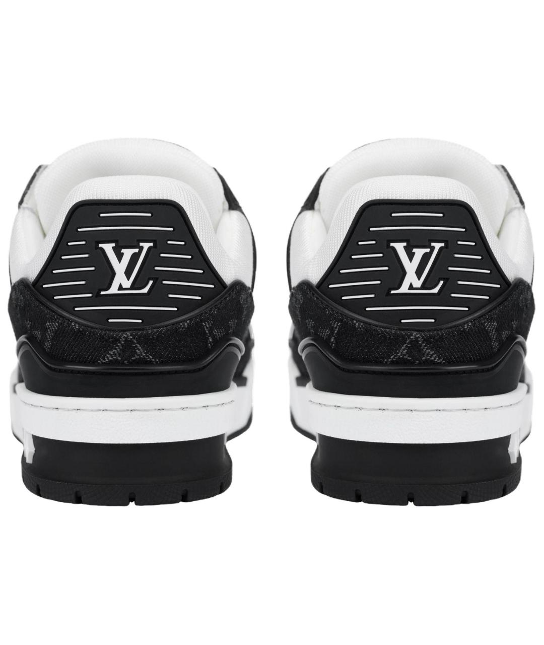 LOUIS VUITTON Белые кожаные кроссовки, фото 4