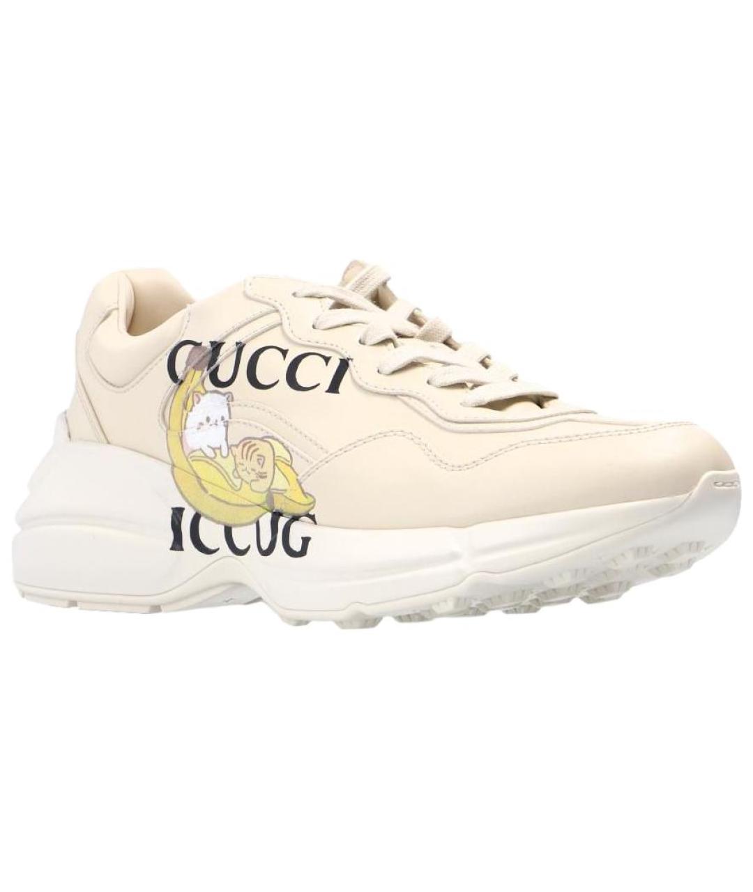 GUCCI Белые кроссовки, фото 3