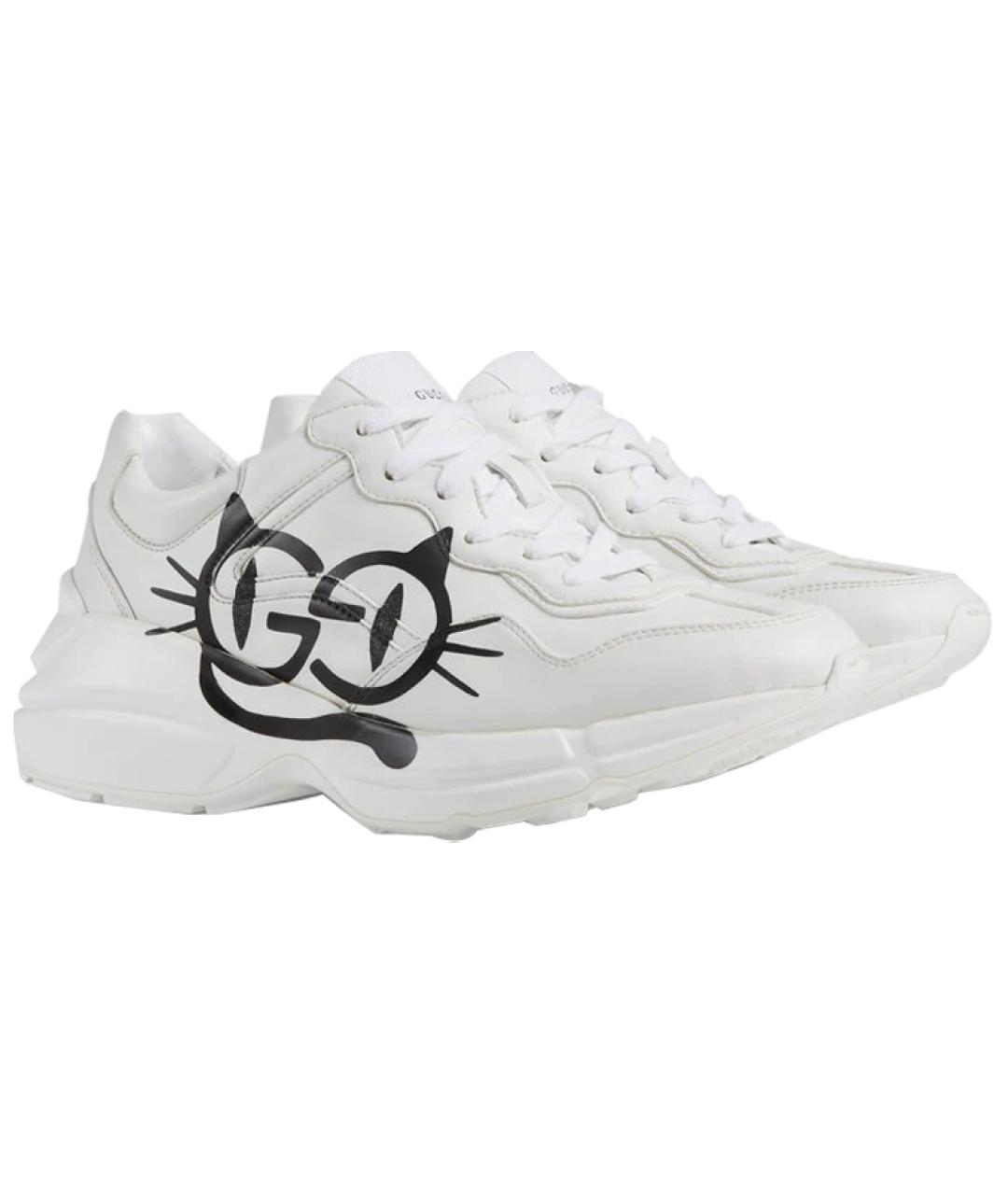 GUCCI Белые кроссовки, фото 3