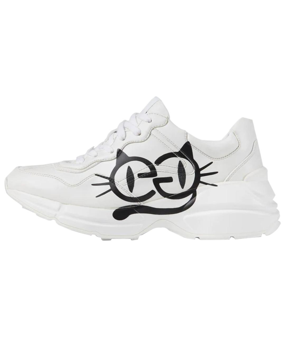 GUCCI Белые кроссовки, фото 2