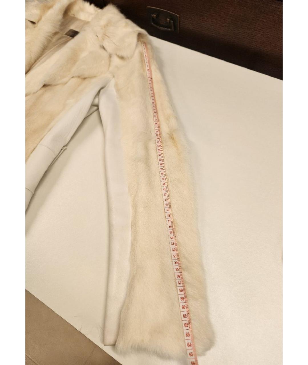 DOLCE&GABBANA Бежевая меховая шуба, фото 9