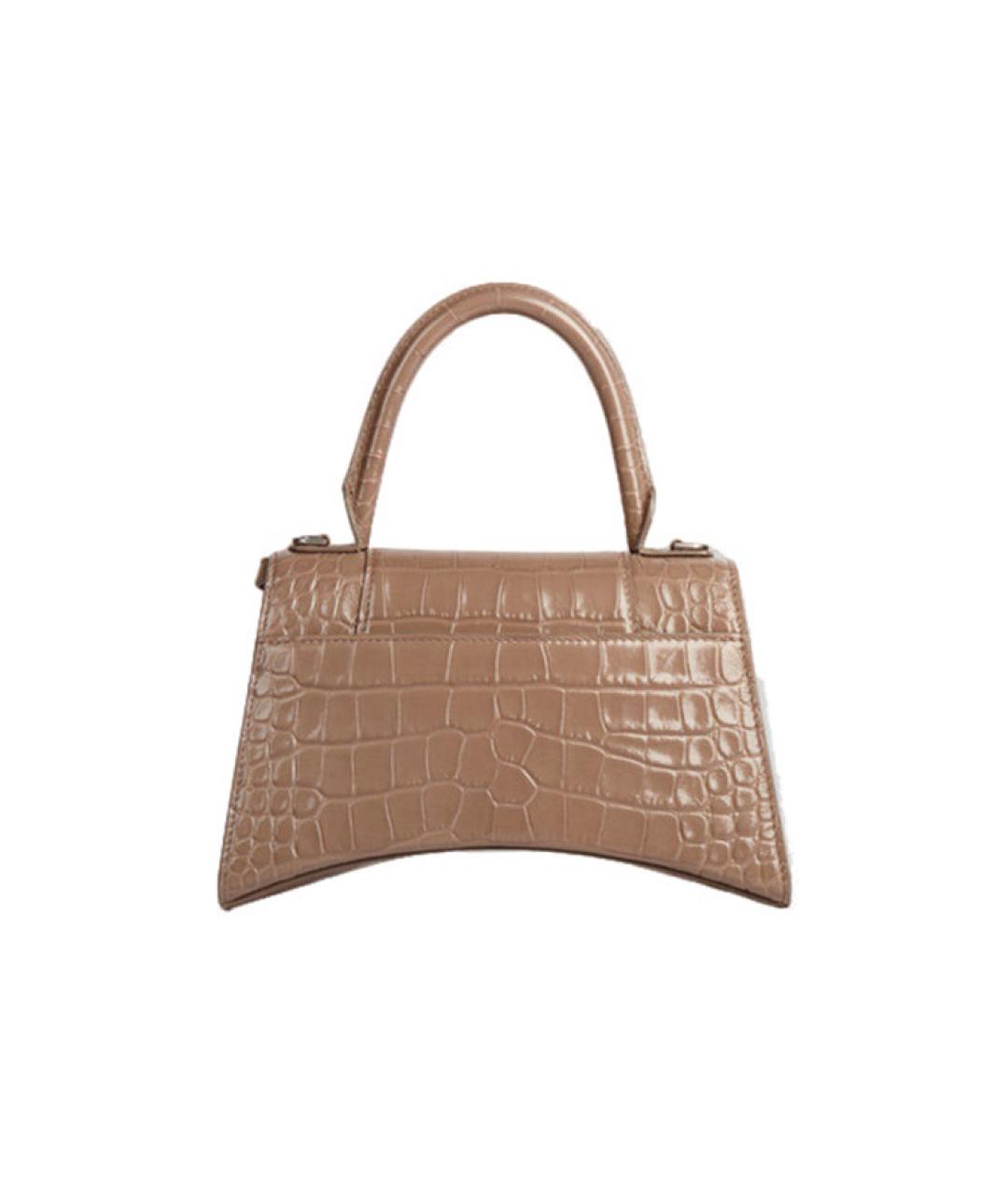 BALENCIAGA Бежевая кожаная сумка через плечо, фото 2